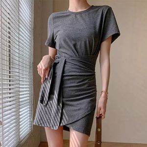 Grey wrap dress size xs